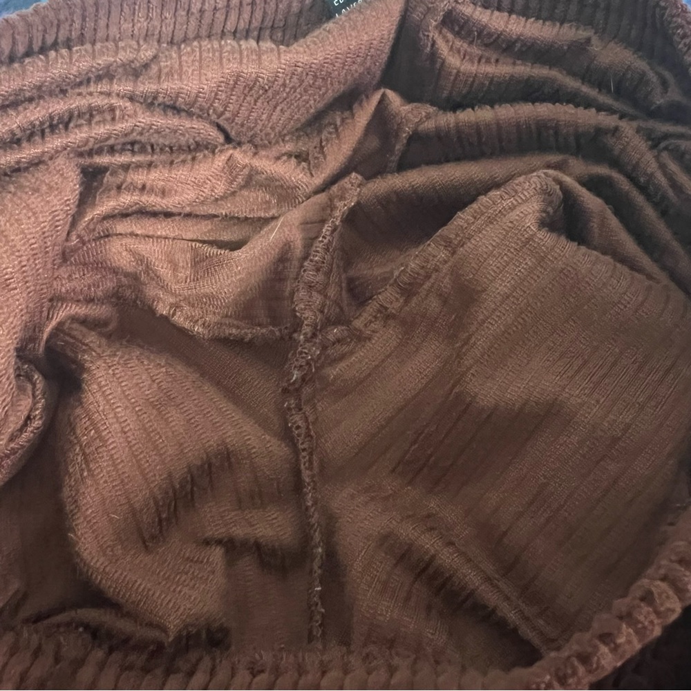 Bagatelle Collection S Brown Corduroy High Rise Bell Bottom Pants - Picture 8 of 15